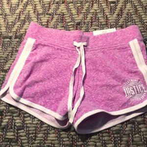 Justice purple shorts
